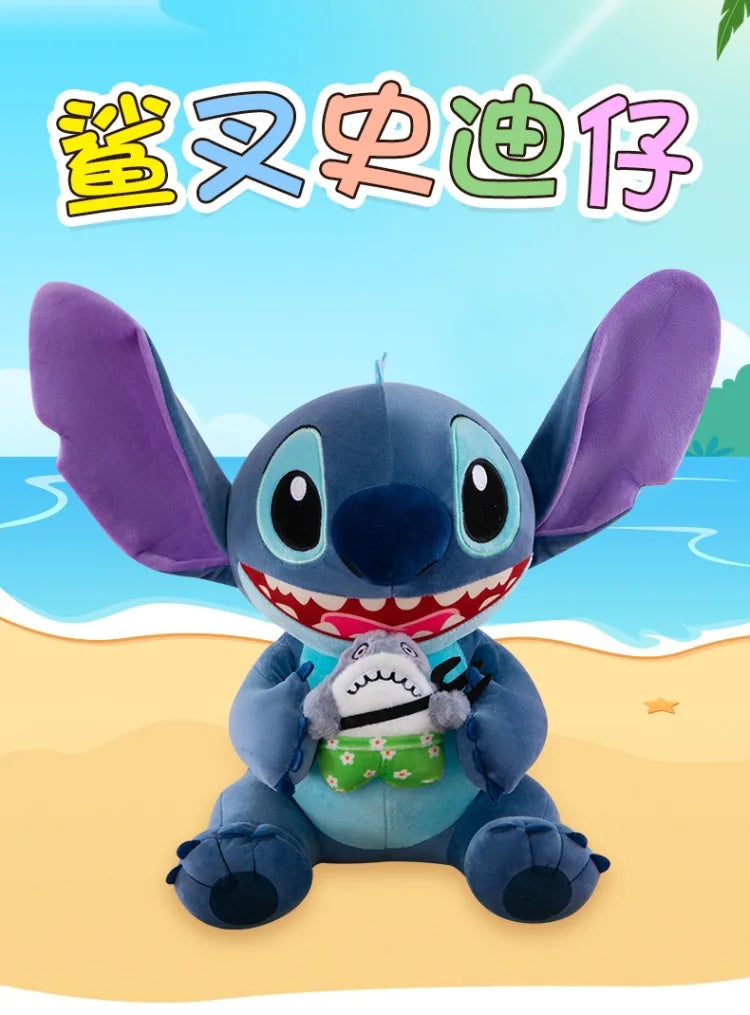 35/45/60cm Big Size Stitch Disney Anime Plush Stuffed Doll Kawaii Room Decorated with Plushies Pillow Ornaments Holiday Gifts