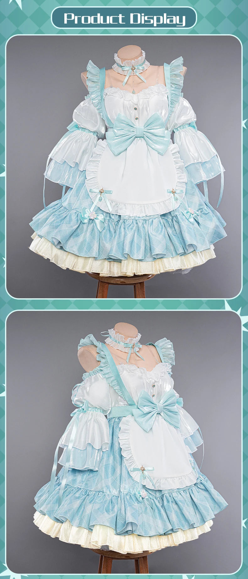 LAST BATCH UWOWO Mikku Cosplay Costume Rakutenn Collabb Happy 16th Anniversary Birthday Cosplay Women Costume Dress Outfits