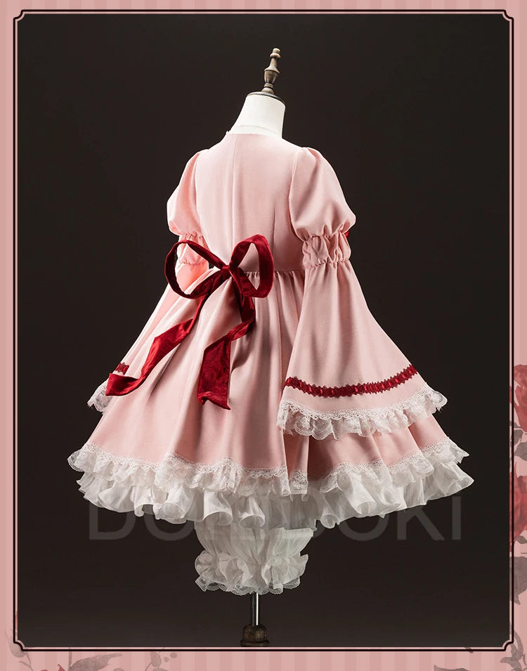 Hinaichigo Cosplay Costume Anime Rozen Maiden Cosplay DokiDoki-SR Women Halloween Cute Pink Lolita Dress