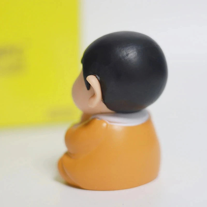 8cm  Anime Crayon Shin Chan Cos Buddha Good Luck Compassion Action Figure Funny Doll PVC Model Toys Collection Children Gifts