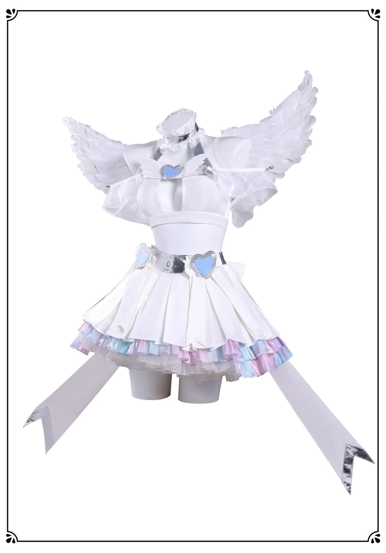 Anime New Panty Stocking with Garterbelt Stocking Cosplay Costume Angel Skirt Stockiel Anarchy Wings Halloween Women Girls Cos