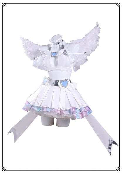 Anime New Panty Stocking with Garterbelt Stocking Cosplay Costume Angel Skirt Stockiel Anarchy Wings Halloween Women Girls Cos
