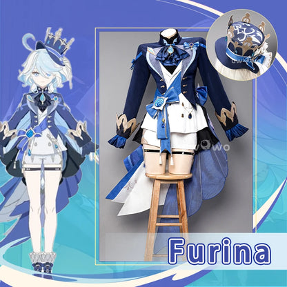 LAST BATCH UWOWO Furina Cosplay Costume GAME Genshin Impact Furina Focalors Hydro Archon Fontaine Rococo Furina Cospaly Outfit