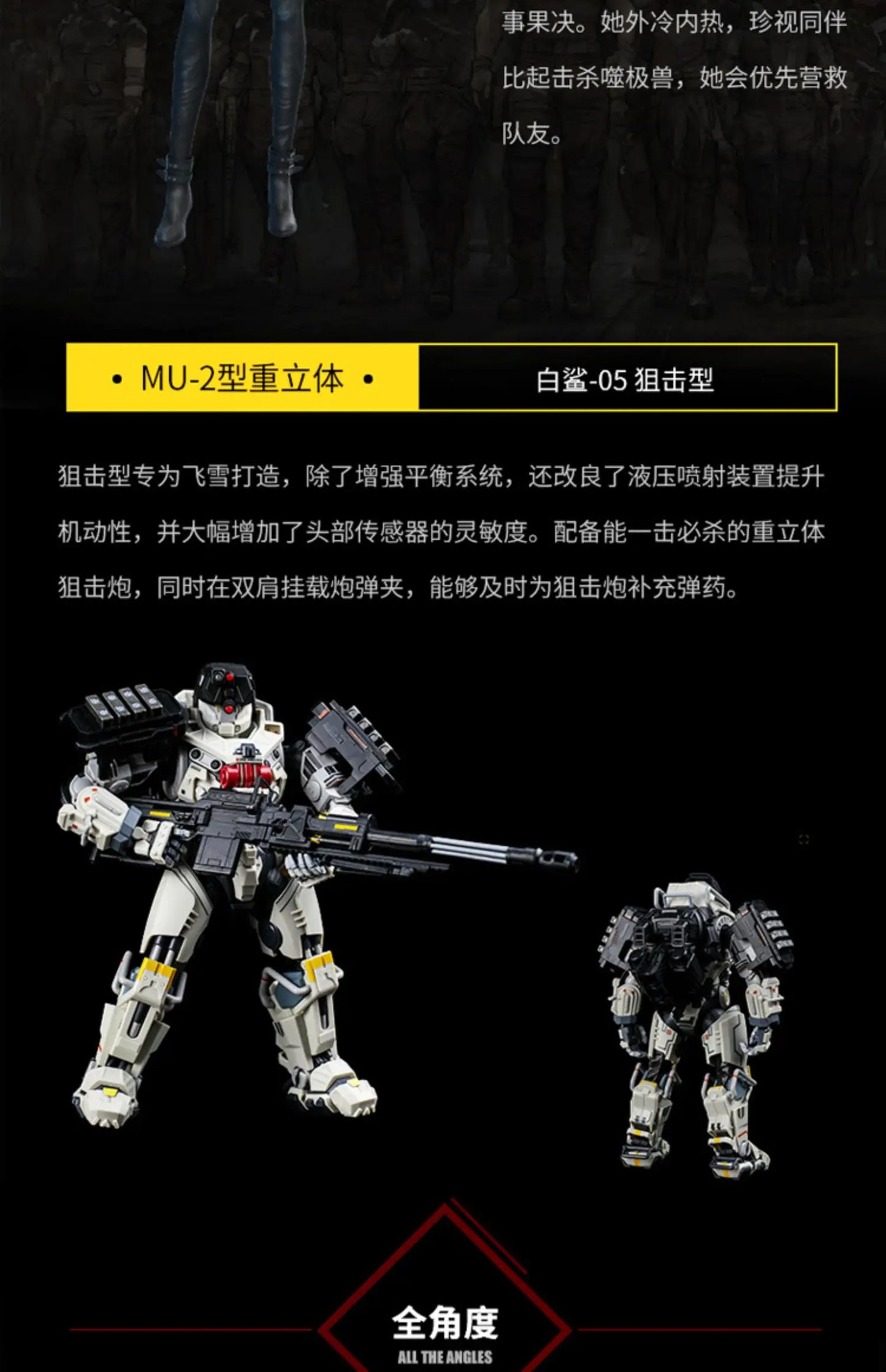 Fondjoy MU-2 Stereo Heavy Mech Model Kit 1/9 PVC
