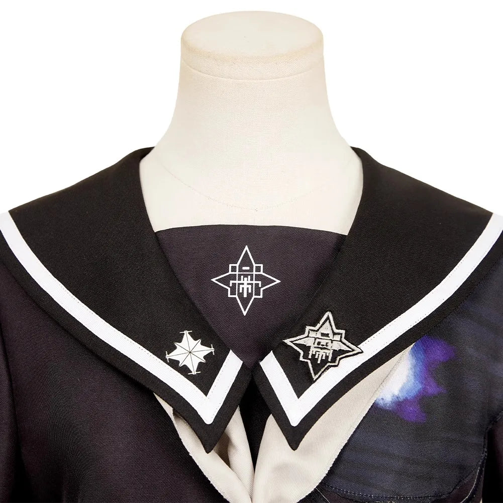 iCoser Hiruko Shizuhara Cosplay Costume Dress The Hundred Line Battle Uniform Last Defense Academy Halloween Party Women Girls