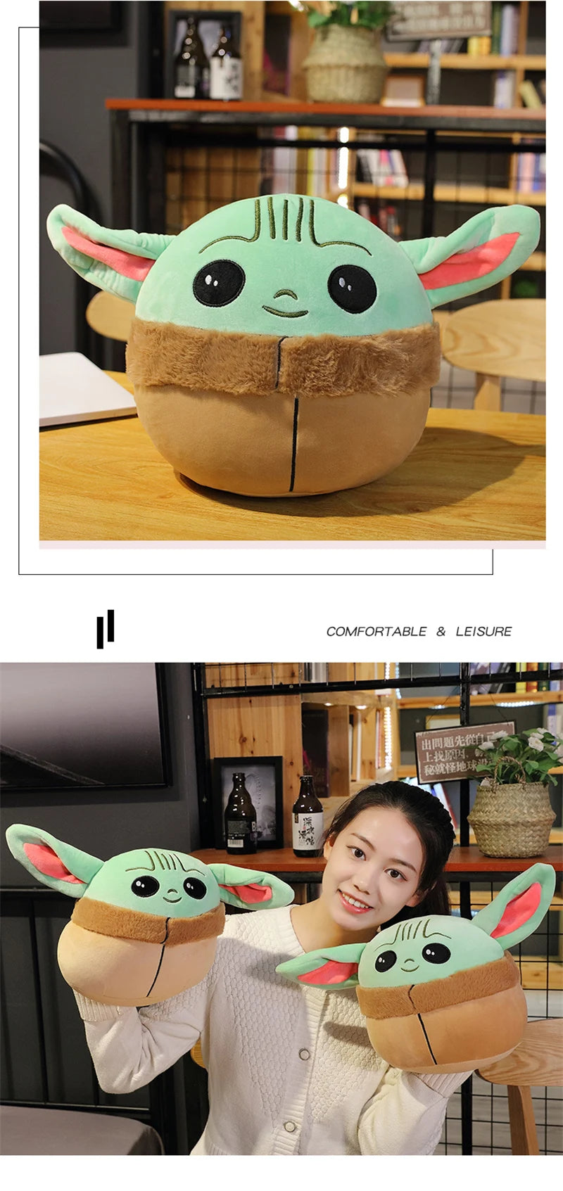 10/13Cm Disney Kawaii Plush Toys Baby Yoda Anime Cartoon Stuffed Toys Figure Doll Kawaii Star Wars Cute Toys for Children Gifts