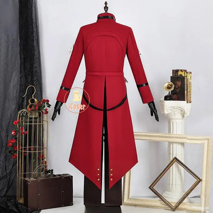 iCoser Honkai Star Rail Fate Archer Cosplay Costume Wig Uniform Red Coat Gloves Halloween Party for Women Girls Carnival Props