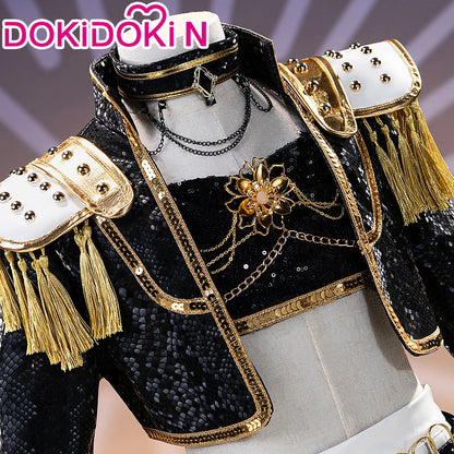 【Last Batch】IN STOCK Miraa Rumii Cosplay Costume【110-150】DokiDoki-N Halloween Family Girls Black Golden Suit Plus Size