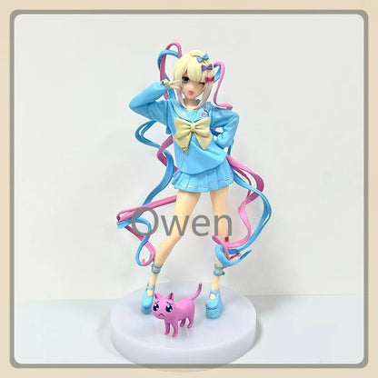 Anime Sugar Sugar Chaotian Sauce Figurine NEEDY GIRL OVERDOSE Cute Rain Figures PVC Standing Model Collection Toys Birthday Gift