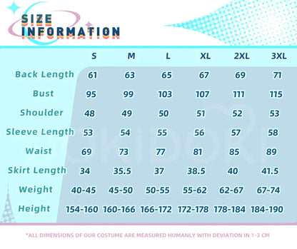 IN STOCK Mikuu Cosplay Costume Anime【S-3XL】DokiDoki-R Women Cute Dress Costume Mikuu Cosplay Headdress Plus Size