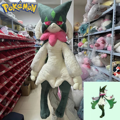 170CM Meowscarada Plushies NEW Pokemon Peluche Kawaii Cartoon Anime Stuffed Ornament Comfortable Soft Doll Children Toy Gift