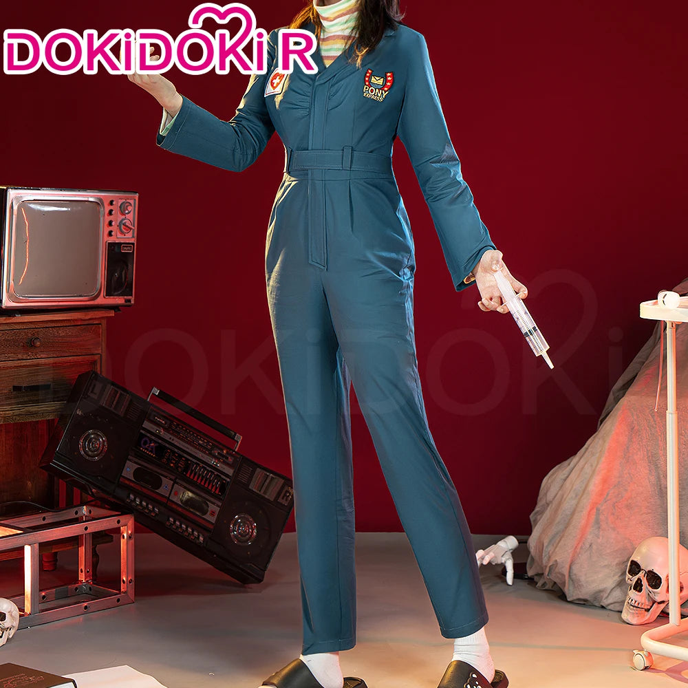 IN STOCK Anya Curly Daisuke Cosplay Costume Game Mouthwashing【XS-3XL】DokiDoki-R Uniform Halloween Anya Cosplay Wig Plus Size