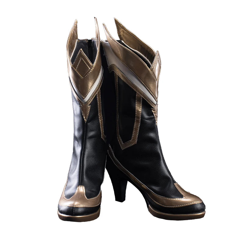 UWOWOW Ahri Shoes Game League of Legends/LOL: Risen Legend Ahri Cosplay Shoes Size 35-42 High Tube