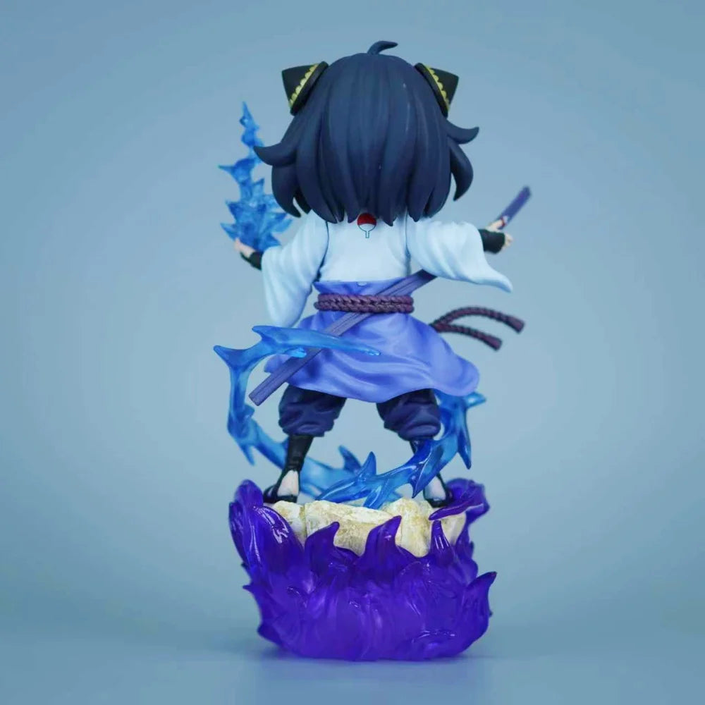 18.5cm Anime NARUTO Uchiha Sasuke PVC Action Figure Anya Forger Cosplay Statue Model Toy Gift