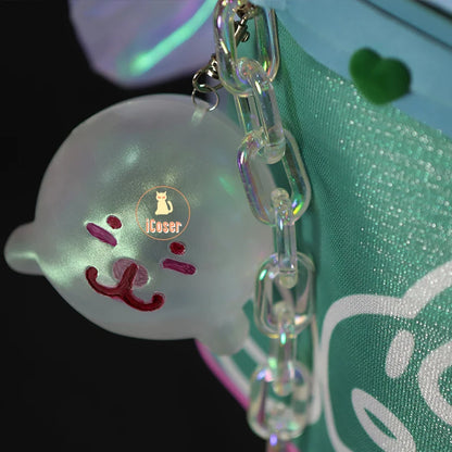 Path To Nowhere Poffy Cosplay Costume Wig Uniform Outfit Shorts Backpack Hat Necklace Halloween for Women Girls Festival Party