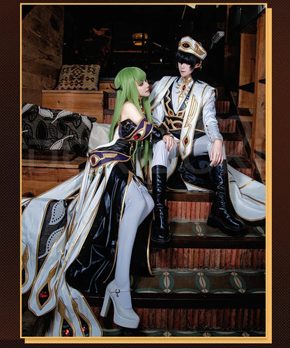 Lelouchh Lamperougee C Cosplay Anime Cosplay【XS-2XL】DokiDoki-R Halloween Men Emperor Women Queen Lelouchh Plus Size