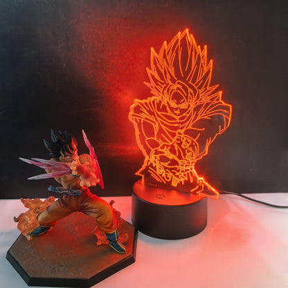 Dragon Ball Z Anime Figure Toys Son GOKU Kaiouken Action Figurine PVC Model Collection LED For Child Birthday Gift
