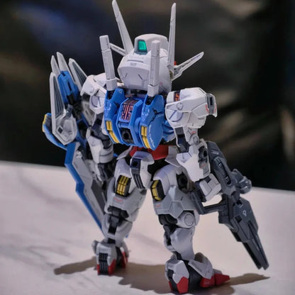 SUPA MGSD Aerial SD Q-Version Mecha Warrior Action Figure Model Toy Collectible with Detachable Parts Assembly GK Gifts