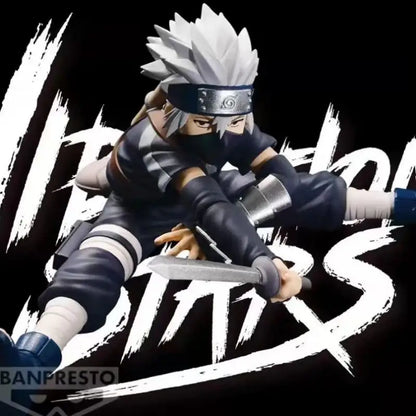 Bandai In Stock Naruto Banpresto Vibration Stars Hatake Kakashi Uchiha Obito Action Anime Model Boxed Toys Figure Gifts