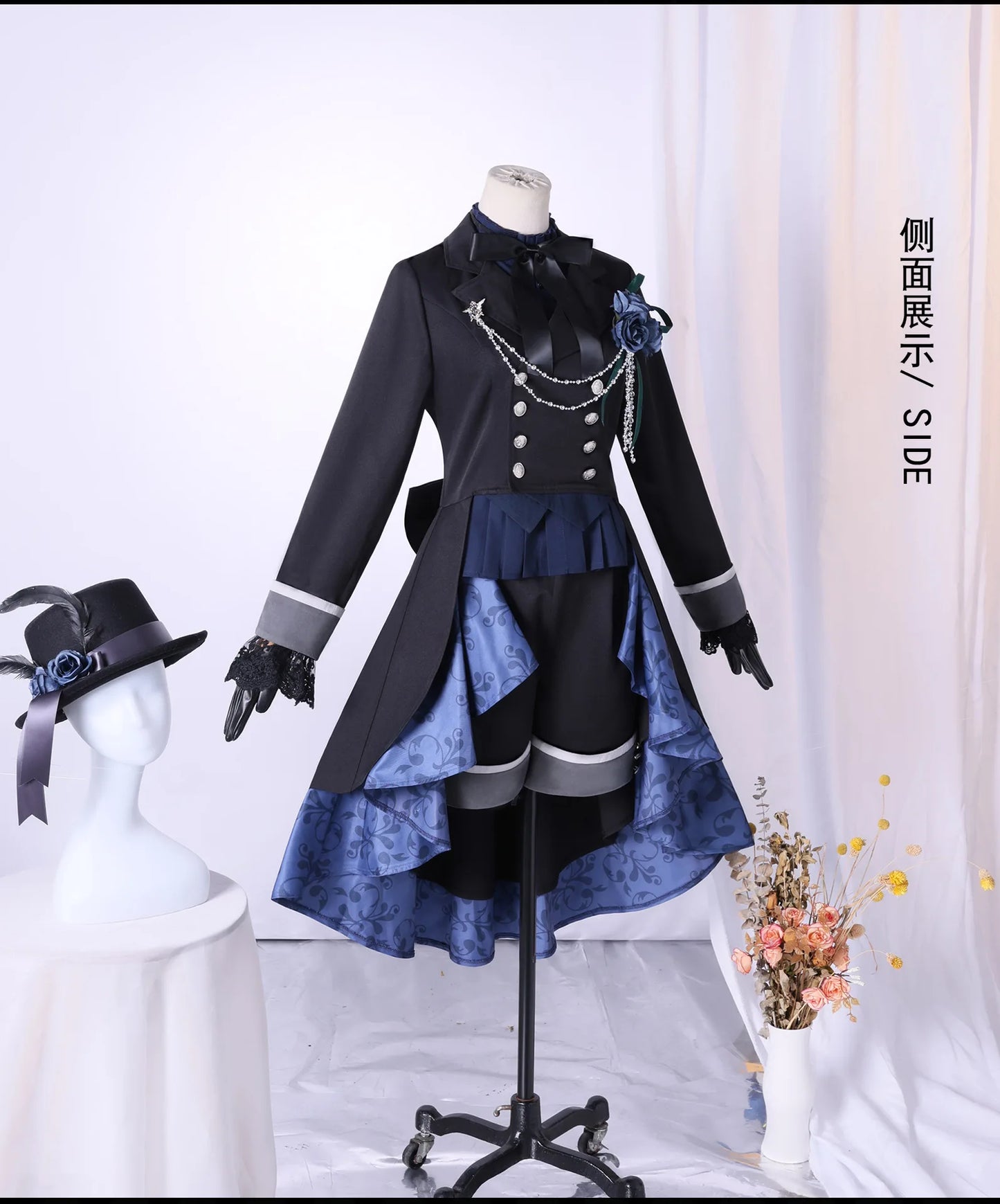 Black Butler Ciel Phantomhive Cosplay Costume Polyester Unisex Set