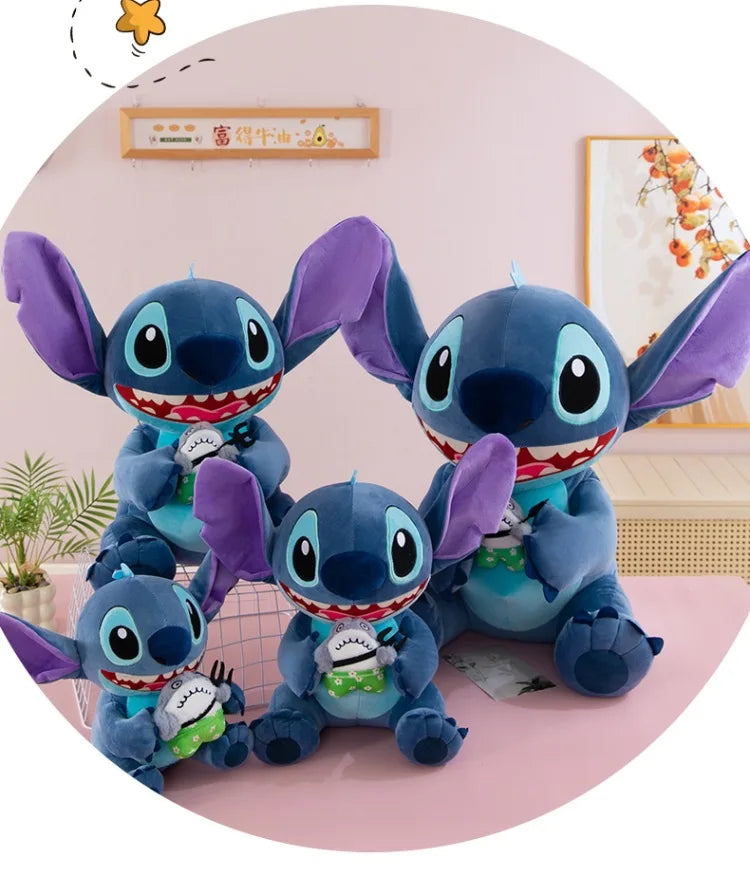 35/45/60cm Big Size Stitch Disney Anime Plush Stuffed Doll Kawaii Room Decorated with Plushies Pillow Ornaments Holiday Gifts