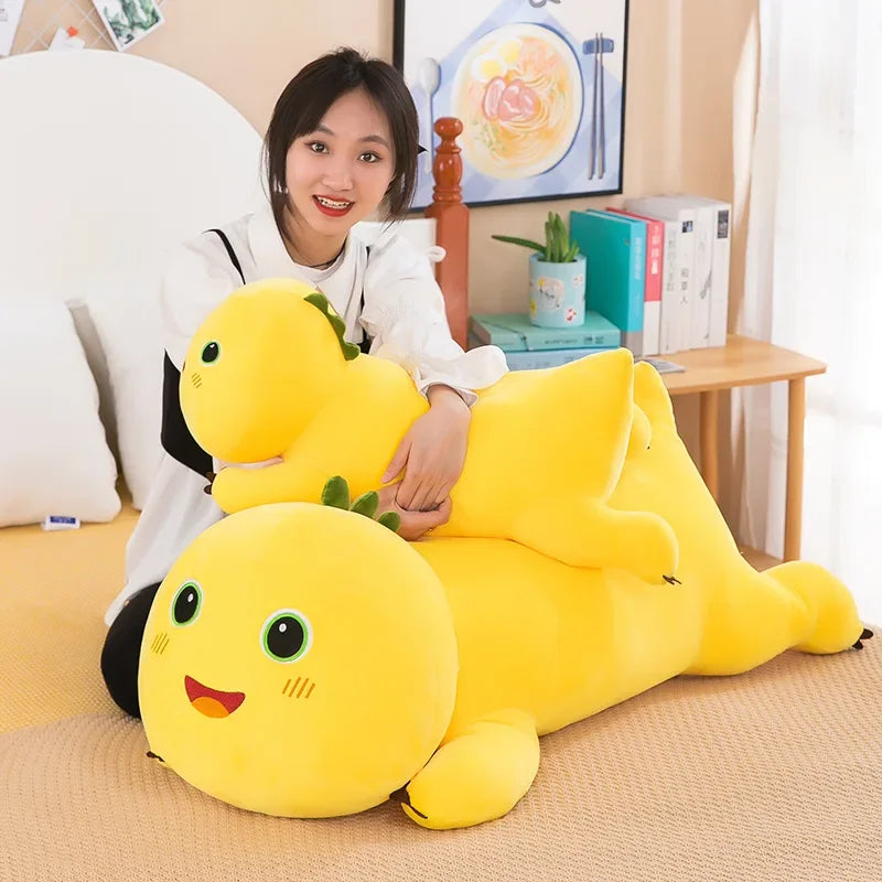 40-80cm Kawaii Milk Dragon Doll Plush Toy Pillow Nailong Stuffed Doll Cartoon Anime Accompany Sleep Toy Kid Birthday Gift