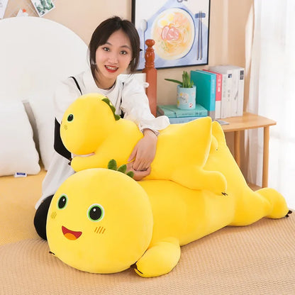 40-80cm Kawaii Milk Dragon Doll Plush Toy Pillow Nailong Stuffed Doll Cartoon Anime Accompany Sleep Toy Kid Birthday Gift