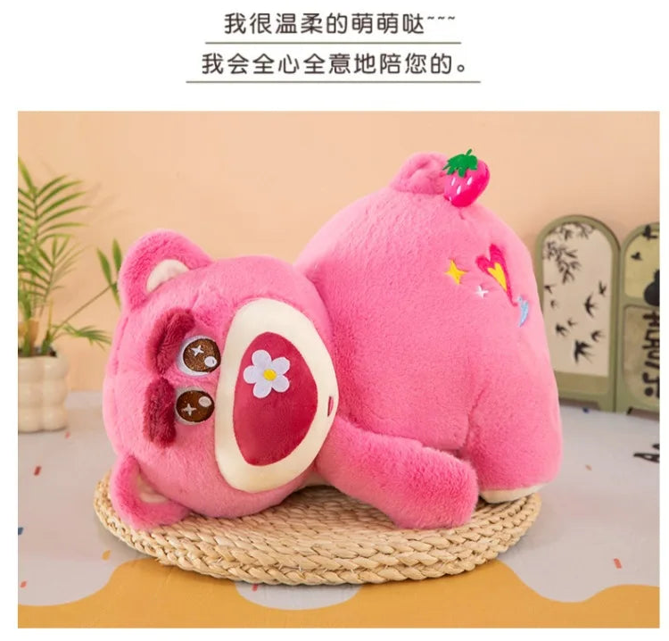 30/40/50cm Big Size Disney Lotso Kawaii Anime Plush Stuffed Doll Room Decor Cartoon Plushies Children's Pillow Holiday Gifts
