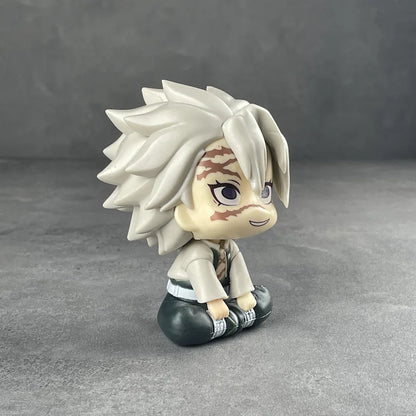 New Demon Slayer Anime Figure Q Version Wind Column Love Column Model Toy Wholesale Ghost Extingishment Blades Honny Souichi