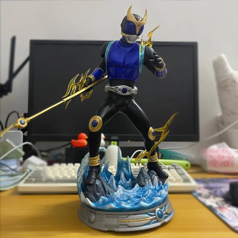 38cm Masked Rider Kuuga Rising Dragon Form Anime Figure Kamen Rider Figurine Collection Statue Model Ornament Room Desk Toy Gift