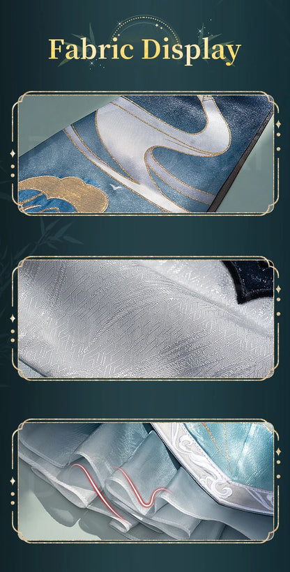 Flowing Clouds Embrace Breeze Heroine Cosplay Costume Game Love and Deepspace DokiDoki-R Women White Dress Lishen Zayne Cosplay