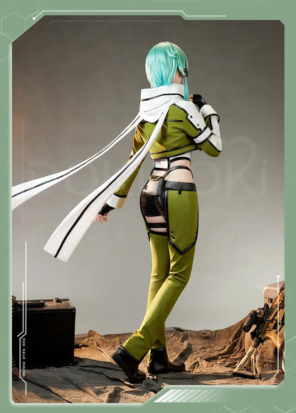 Asada Shino Cosplay Costume Anime Sword Art Online DokiDoki-SR Women Halloween SAO Shino Asada Costume Metal Accessories