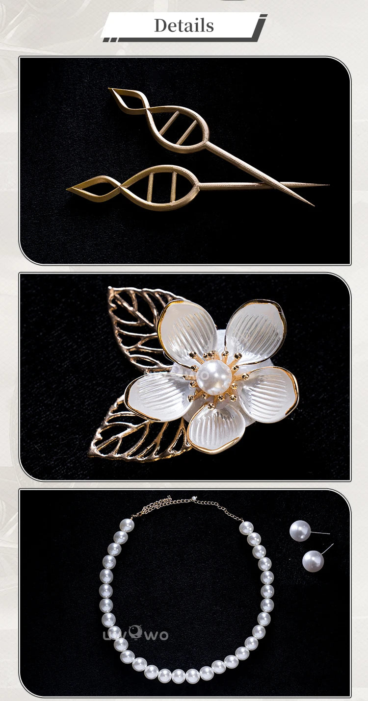 PRE SALE UWOWO Ruan Mei Cosplay Honkai Star Rail Fanart Ruan Mei Ruanmei Qipao Ver. Cosplay Costume Halloween Costume