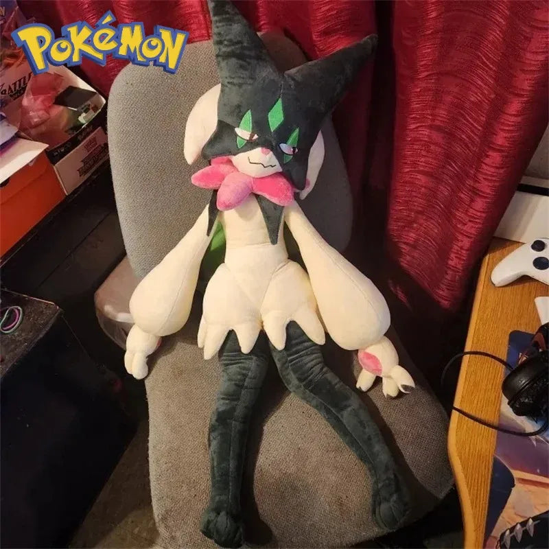 80cm Meowscarada 2.0 Big Size Pokemon Anime Plush Stuffed Doll Kawaii Room Decoration Plushies Pillow Ornaments Holiday Gifts