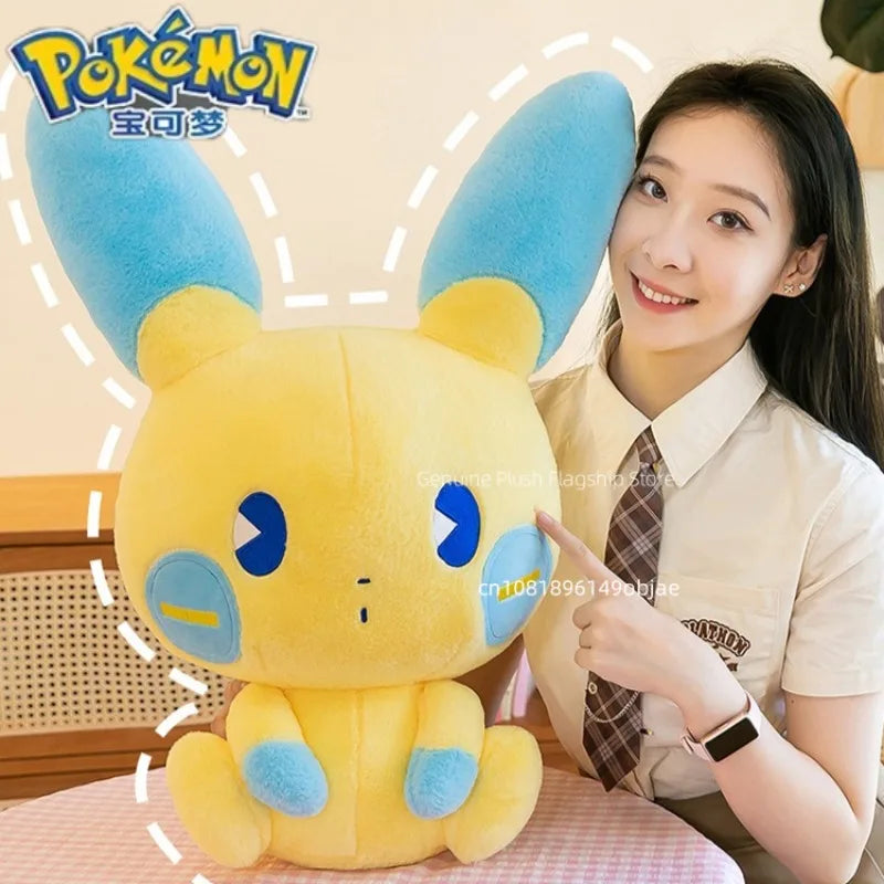 30/50/70cm Big Size Positive and Negative Pikachu Pokemo Anime Plush Stuffed Doll Room Decoration Plushies Pillow Holiday Gifts