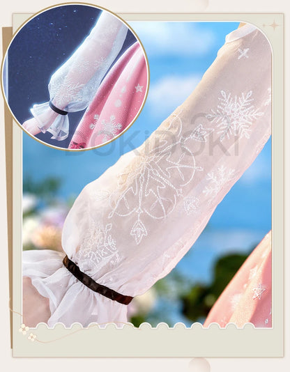 IN STOCK Nikki Cosplay Costume Game Infinity Nikki DokiDoki-SR Women Cute Pink Dress Nikki Snow Dress Cosplay Lolita Halloween