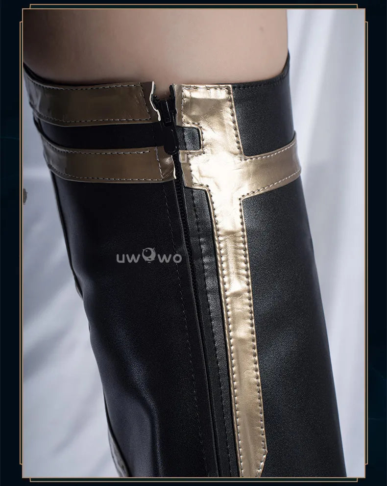 UWOWOW Ahri Shoes Game League of Legends/LOL: Immortalized Legend Ahri Cosplay Shoes Size 35-44 High Tube