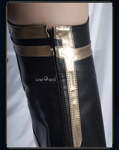 UWOWOW Ahri Shoes Game League of Legends/LOL: Immortalized Legend Ahri Cosplay Shoes Size 35-44 High Tube