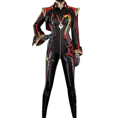 IN STOCK Mavuika Cosplay Costume Game Genshin Impact Cosplay【XS-2XL】DokiDoki-R Pyro Archon Mavuika Women Black Costume Plus Size