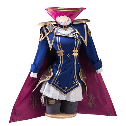 LAST BATCH UWOWO Caitlyn Cosplay Game LOL Caitlyn Arcane Commander Cosplay Costume With Cloak Hat Prop Halloween Costume
