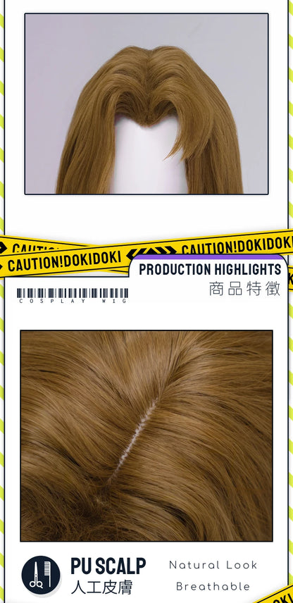 IN STOCK Rodion Ishmael Hong Lu Cosplay Wig Game DokiDoki Women Men 90cm Orange Black Long Hair Ishmael Cosplay Free Wig Cap