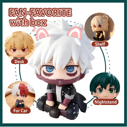 My Hero Academia Chibi PVC Figurines Tomura Shigaraki Izuku Midoriya Katsuki Bakugo Collectible Toy Model