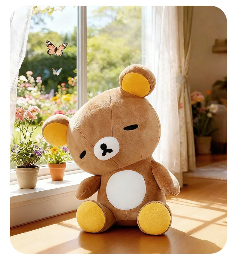 Hot 60cm Cute Plush Teddy Bear for Kids Birthday Xmas Gift Soft Snuggle Toy Stuffed Animal Cute Kuma Doll for Girls Hug Pillow