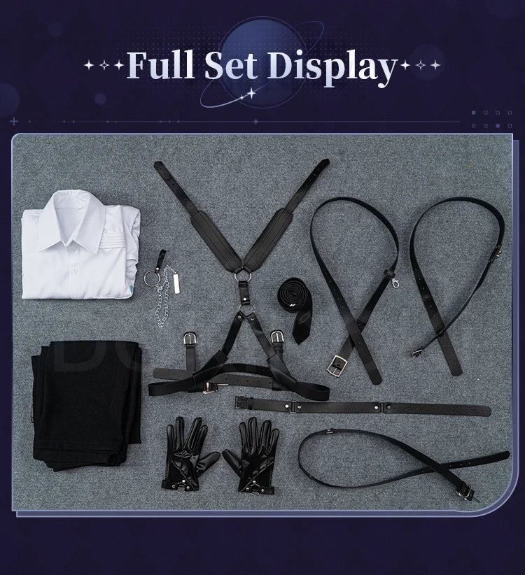 IN STOCK Sylus Rafayel Xavier Zayne Cosplay Costume Game Love and Deepspace【XS-2XL】DokiDoki-R White Grey Halloween Plus Size