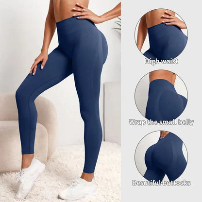 Women Seamless High Waist Gym Leggings Yoga Stretchy Fitness Activewear Pants