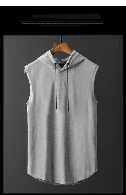 Dragon Ball Z Anime Graphic Print Men's Sleeveless Hoodie Streetwear Muscle Tank Top Summer Casual Hooded Gym Vest Fitness Wear