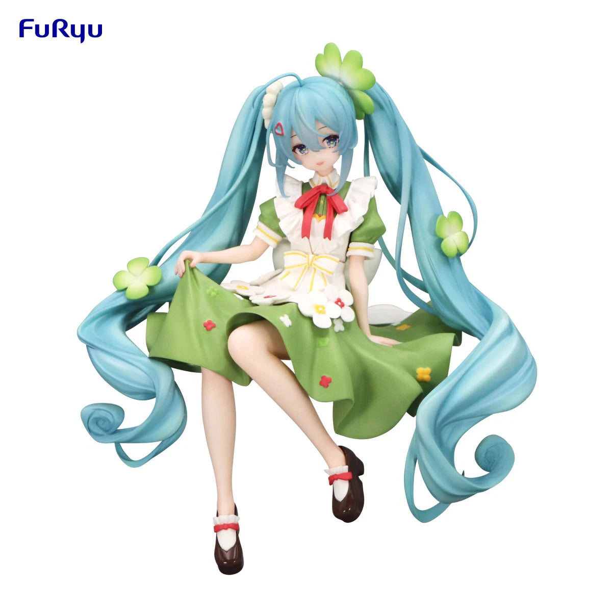 Bandai Hatsune Miku Flower Fairy Four-Leaf Clover 15CM PVC Model