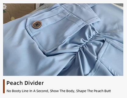 Nude High Waist Peach Butt Sport With Pocket Yoga Shorts Leggings Quick Drying Gym Training  Cycling Outdoor sports Shorts