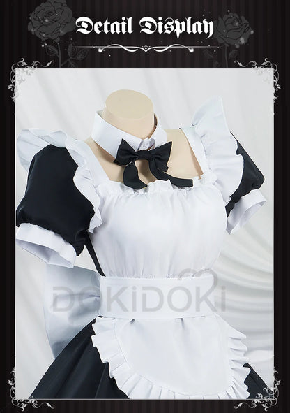 Gotou Hitori Cosplay Anime Bocchi the Rock! 【S-2XL】DokiDoki Cute Maid Uniform Dress Gotou Hitori Women Cosplay Costume Plus Size