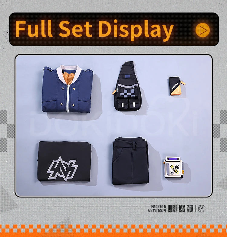 IN STOCK Wise Cosplay Costume Game Zenless Zone Zero Cosplay DokiDoki-SR Wise Cosplay Men Daily Costume Random Paly Wise Wig